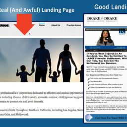 Good vs. Bad Landing Page for PPC