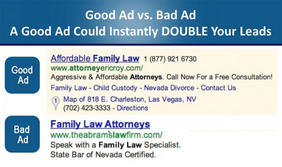 Good vs. Bad PPC Ad