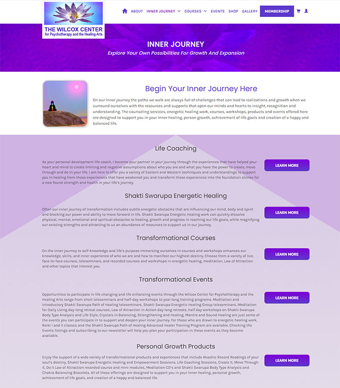 Holistic Healing, Coaching Website Services